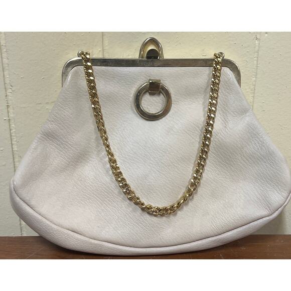 Vintage Kadin White Purse Handbag Made in USA - Picture 1 of 3